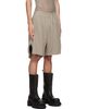 Rick Owens DRKSHDW Rick Owens DRKSHDW Gray Tower Long Boxers Butt Zip Shorts - 2