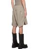 Rick Owens DRKSHDW Rick Owens DRKSHDW Gray Tower Long Boxers Butt Zip Shorts - 3