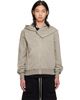 Rick Owens DRKSHDW Rick Owens DRKSHDW Gray Tower Mountain Hoodie - 1