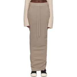 Rick Owens DRKSHDW Rick Owens DRKSHDW Gray Tower Pull On Pillar Maxi Skirt