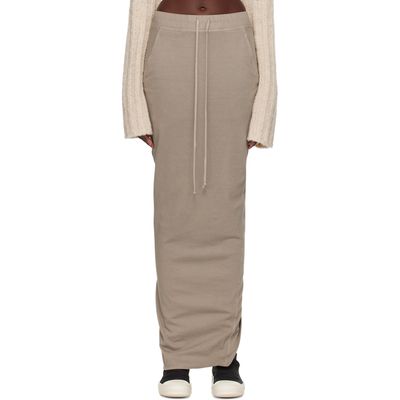 Rick Owens DRKSHDW Rick Owens DRKSHDW Gray Tower Pull On Pillar Maxi Skirt