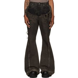 Rick Owens DRKSHDW Rick Owens DRKSHDW Gray Tower Slivered Bootcut Jeans