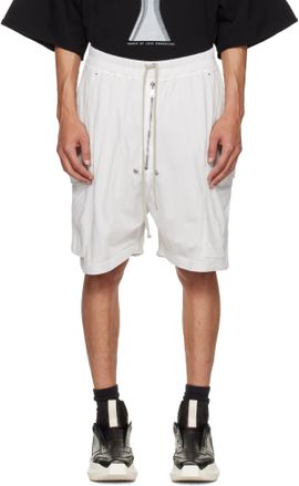 Rick Owens DRKSHDW Rick Owens DRKSHDW Off-White Temple Cargobela Shorts