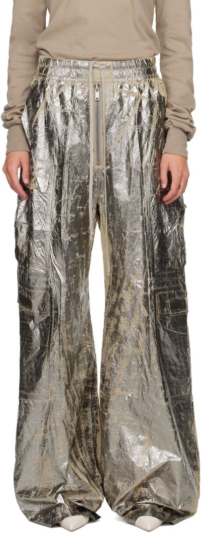 Rick Owens DRKSHDW Rick Owens DRKSHDW Silver Concordians Double Jumbo Belas Cargo Pants