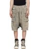 Rick Owens DRKSHDW Rick Owens DRKSHDW Tan Tower Creatch Cargo Pods Shorts - 1