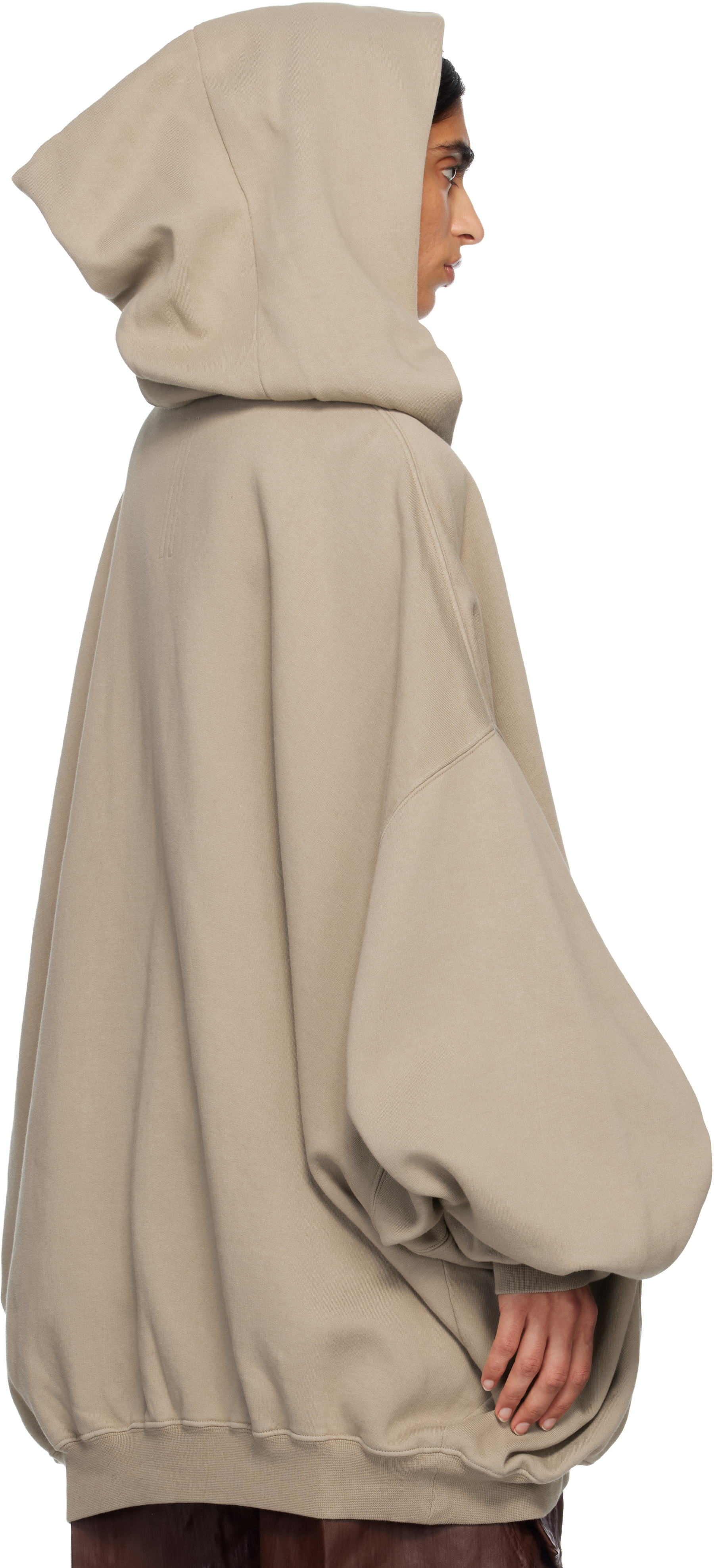 Rick Owens DRKSHDW - Taupe Concordians Megamountain Hoodie