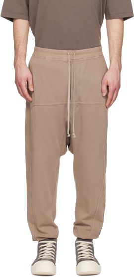 Rick Owens DRKSHDW Rick Owens DRKSHDW Taupe Temple Drawstring Lounge Pants