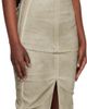 Rick Owens DRKSHDW Rick Owens DRKSHDW Taupe Temple Sliced Bustier Denim Maxi Dress - 2