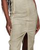 Rick Owens DRKSHDW Rick Owens DRKSHDW Taupe Temple Sliced Bustier Denim Maxi Dress - 4