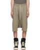 Rick Owens DRKSHDW Rick Owens DRKSHDW Taupe Tower Drawstring Pods Shorts - 1