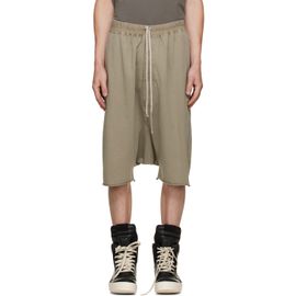 Rick Owens DRKSHDW Rick Owens DRKSHDW Taupe Tower Drawstring Pods Shorts
