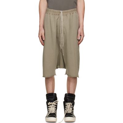 Rick Owens DRKSHDW Rick Owens DRKSHDW Taupe Tower Drawstring Pods Shorts
