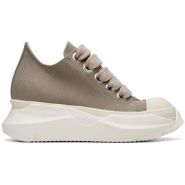 Rick Owens DRKSHDW Rick Owens DRKSHDW Taupe Tower Jumbolace Abstract Low Sneaks Sneakers