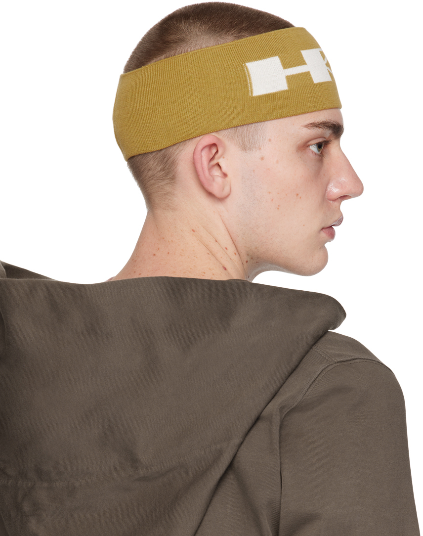 Rick Owens DRKSHDW - Yellow 'HRDR' Headband
