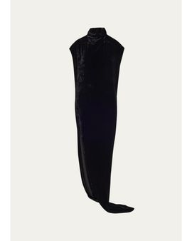 Rick Owens EDFU Velvet Slit Gown