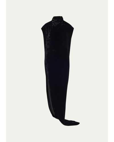 Rick Owens EDFU Velvet Slit Gown