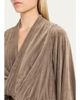 Rick Owens Flare-Sleeve Twisted Velvet Crop Top - 5