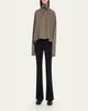 Rick Owens Jumbo Tabard Melange Wool Crop Top - 2