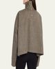 Rick Owens Jumbo Tabard Melange Wool Crop Top - 3