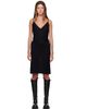 Rick Owens Lilies Rick Owens Lilies Black Tower Bia Slip Midi Dress - 1