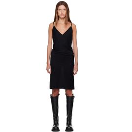 Rick Owens Lilies Rick Owens Lilies Black Tower Bia Slip Midi Dress