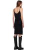 Rick Owens Lilies Rick Owens Lilies Black Tower Bia Slip Midi Dress - 3