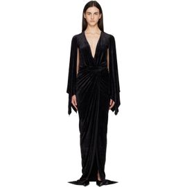 Rick Owens Lilies Rick Owens Lilies Black Tower Flagsleeves Maxi Dress
