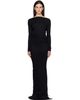 Rick Owens Lilies Rick Owens Lilies Black Tower LS Shailee Maxi Dress - 1