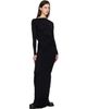 Rick Owens Lilies Rick Owens Lilies Black Tower LS Shailee Maxi Dress - 4