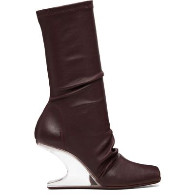 Rick Owens Lilies Rick Owens Lilies Burgundy Tower Cantilever 8 Boots