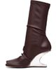 Rick Owens Lilies Rick Owens Lilies Burgundy Tower Cantilever 8 Boots - 3