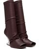Rick Owens Lilies Rick Owens Lilies Burgundy Tower Cantilever 8 Boots - 4