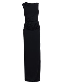 Rick Owens Lilies Women's Shailee Drape Column Gown