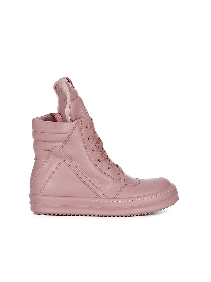 Rick Owens - Off-White & Black Geobasket Sneakers