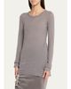 Rick Owens Long-Sleeve Rib Cotton T-Shirt - 4