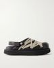 RICK OWENS Megalace platform leather mules - 1