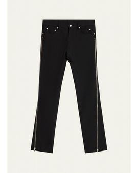 Rick Owens Men's Vega Wool Zip-Cuff Jeans