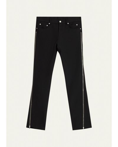 Rick Owens Men's Vega Wool Zip-Cuff Jeans