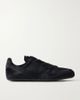 RICK OWENS Minimal Sneaks calf-hair and leather sneakers - 1