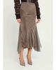 Rick Owens Mixed-Media Sliced Patchwork Midi Skirt - 4
