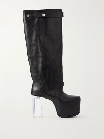 RICK OWENS Naska Kiss 120 leather knee boots