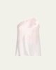 Rick Owens One-Shoulder Satin Slip Top - 1