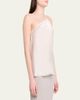 Rick Owens One-Shoulder Satin Slip Top - 4