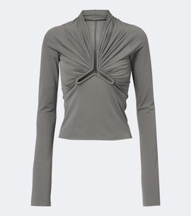 Rick Owens Rick Owens Allanah gathered jersey top