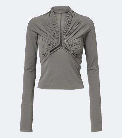 Rick Owens Rick Owens Allanah gathered jersey top
