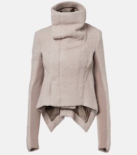 Rick Owens Rick Owens Asymmetric alpaca and wool-blend jacket