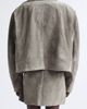 Rick Owens Rick Owens Asymmetric Suede Jacket - 3
