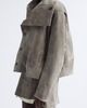 Rick Owens Rick Owens Asymmetric Suede Jacket - 4