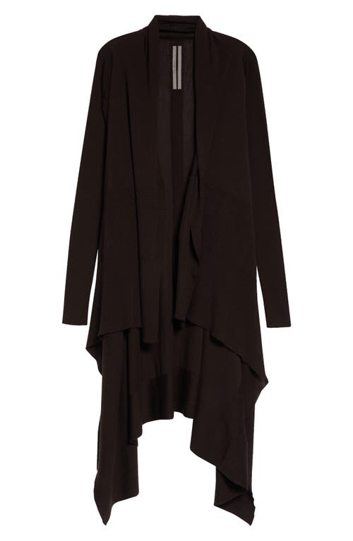 Rick Owens Rick Owens Asymmetric Wool Cardigan