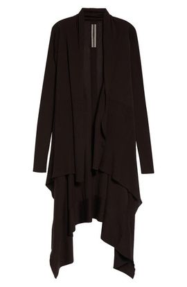 Rick Owens Rick Owens Asymmetric Wool Cardigan